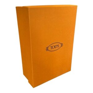 Tod’s orange shoe box